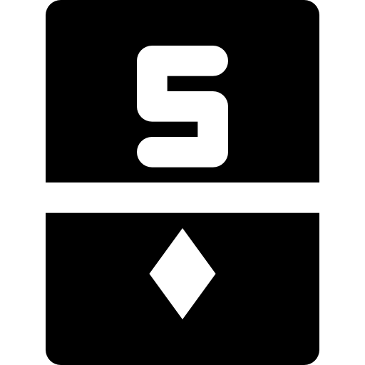 piątka diamentów Basic Black Solid ikona