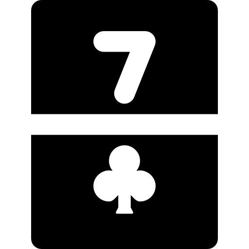 sieben clubs Basic Black Solid icon
