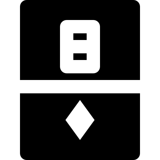 ocho de diamantes Basic Black Solid icono