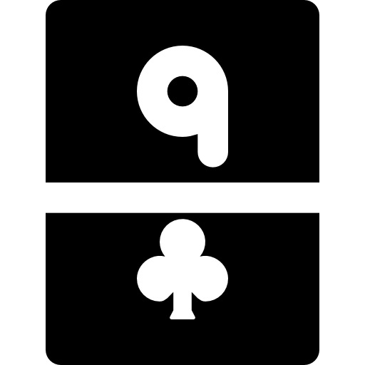 dziewięć klubów Basic Black Solid ikona
