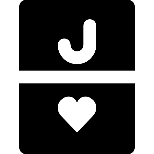 ハートのジャック Basic Black Solid icon