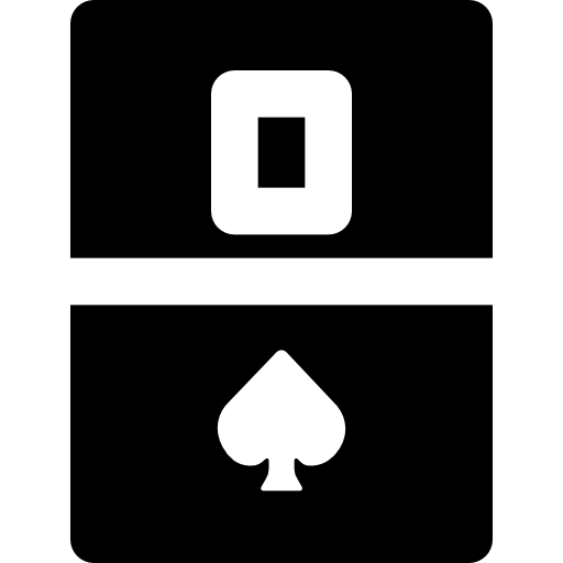 królowa pik Basic Black Solid ikona