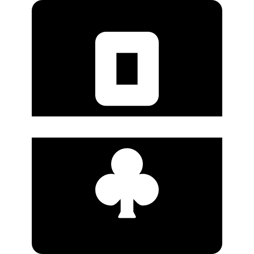 koningin der clubs Basic Black Solid icoon