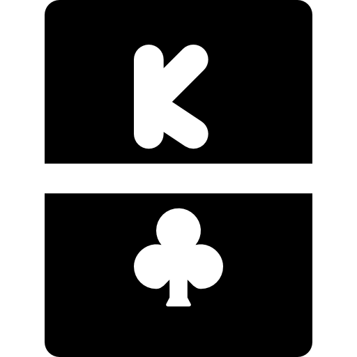 King of clubs Basic Black Solid icon