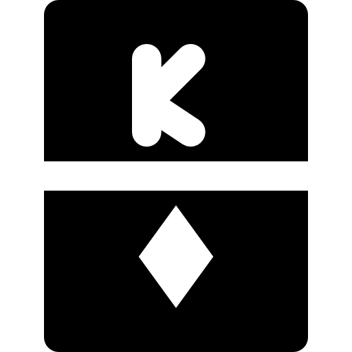 King of diamonds Basic Black Solid icon