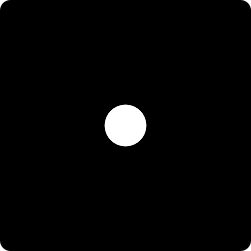 dado Basic Black Solid icono