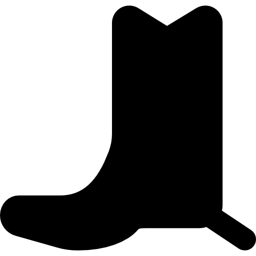 ブーツ Basic Black Solid icon