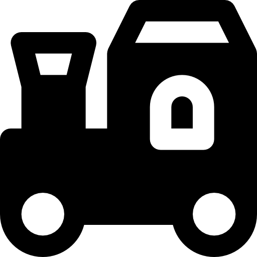 trein Basic Black Solid icoon