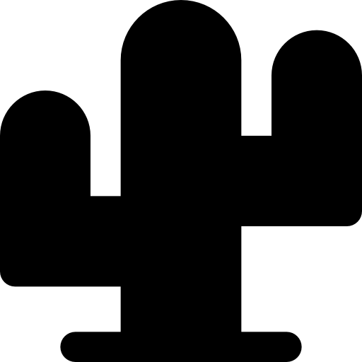 kaktus Basic Black Solid ikona