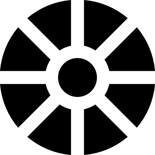 wiel Basic Black Solid icoon