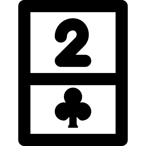 zwei clubs Basic Black Outline icon