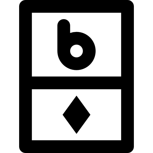 ダイヤモンドの6 Basic Black Outline icon