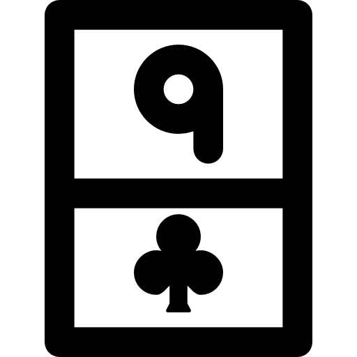 neuf de clubs Basic Black Outline Icône
