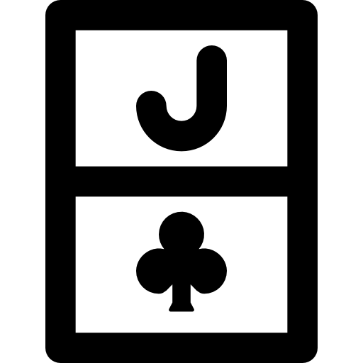 jack of clubs Basic Black Outline icon