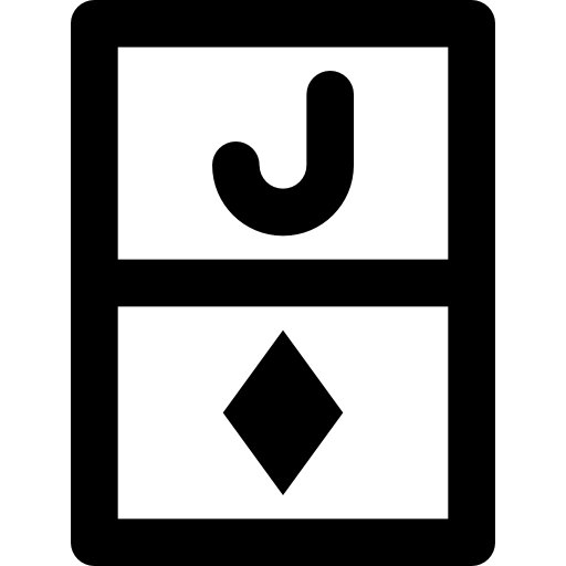 jack van diamanten Basic Black Outline icoon