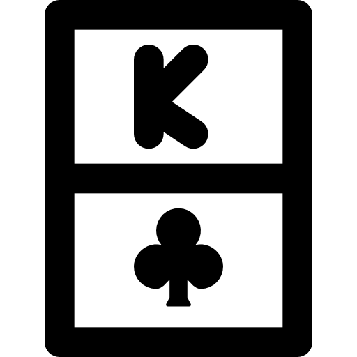King of clubs Basic Black Outline icon
