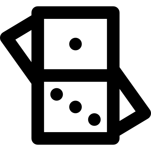 domino Basic Black Outline icona