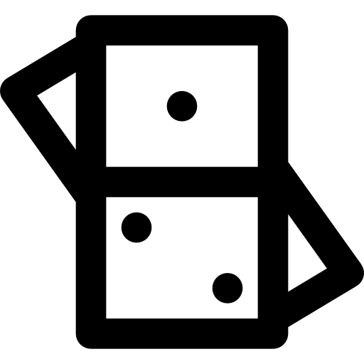 ドミノ Basic Black Outline icon