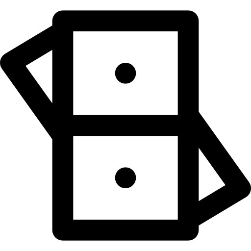 도미노 패 Basic Black Outline icon