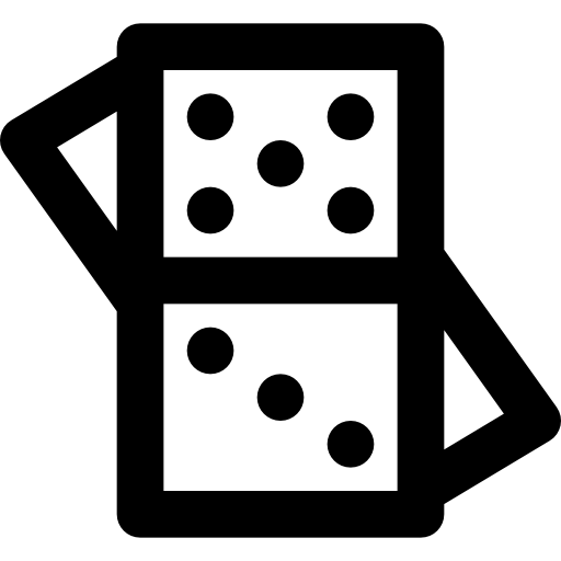 domino Basic Black Outline icoon