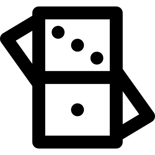 domino Basic Black Outline icoon