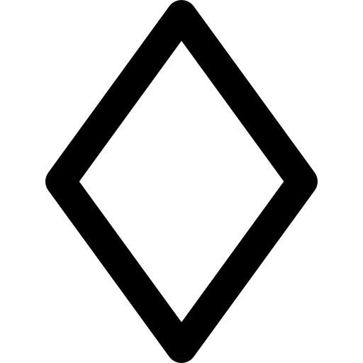 diamante Basic Black Outline icono