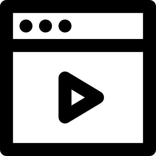 Browser Basic Black Outline icon