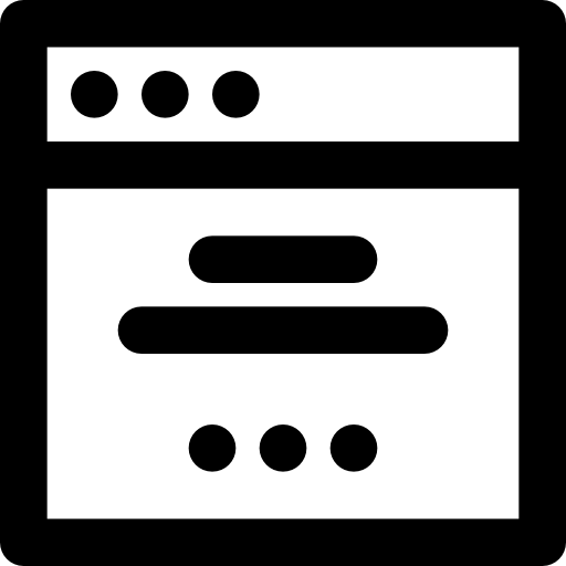 browser Basic Black Outline icoon