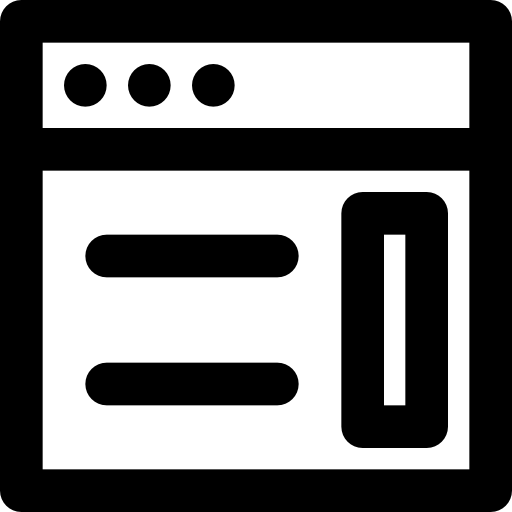 browser Basic Black Outline icon