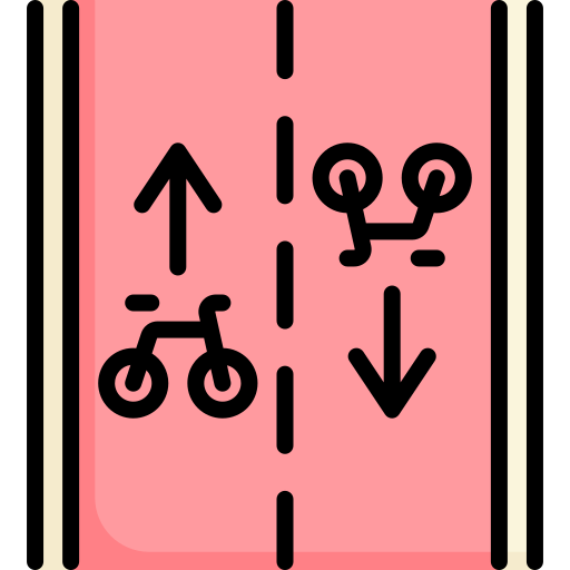 ciclovía Special Lineal color icono