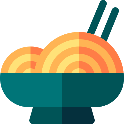 麺 Basic Rounded Flat icon