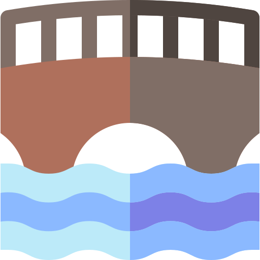 運河 Basic Rounded Flat icon