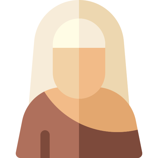 kobieta Basic Rounded Flat ikona