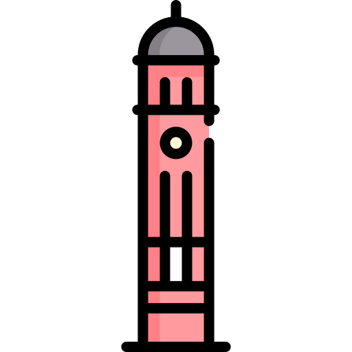wieża zegarowa Special Lineal color ikona
