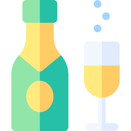 Champagne Basic Rounded Flat icon