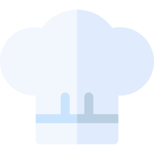 sombrero de cocinero Basic Rounded Flat icono