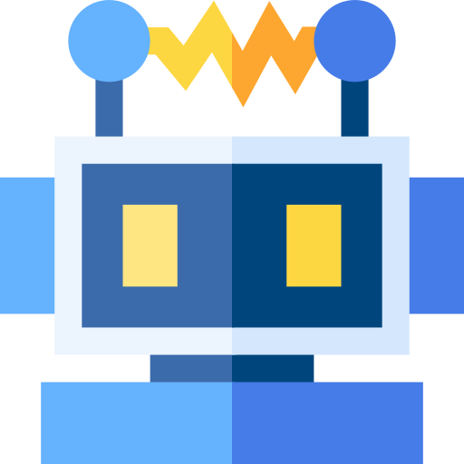 robot Basic Straight Flat icona
