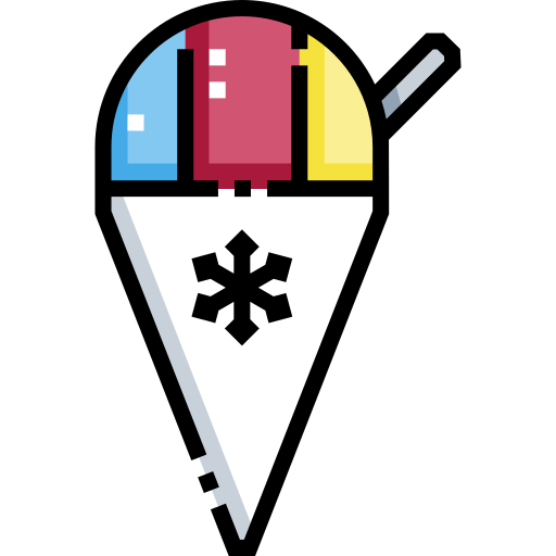 cono de nieve Detailed Straight Lineal color icono