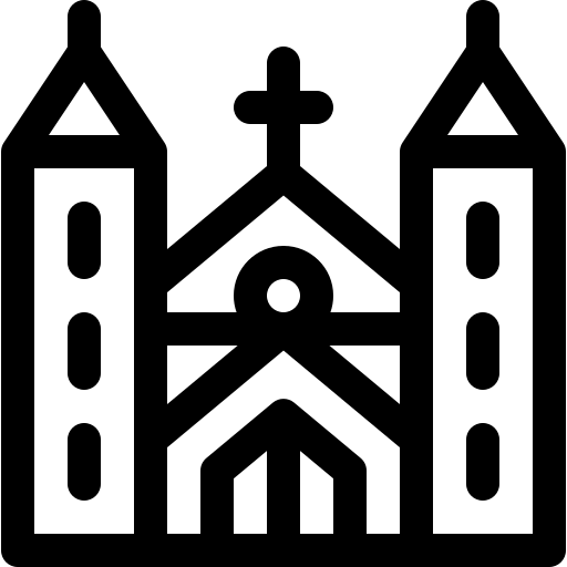 chiesa Basic Rounded Lineal icona