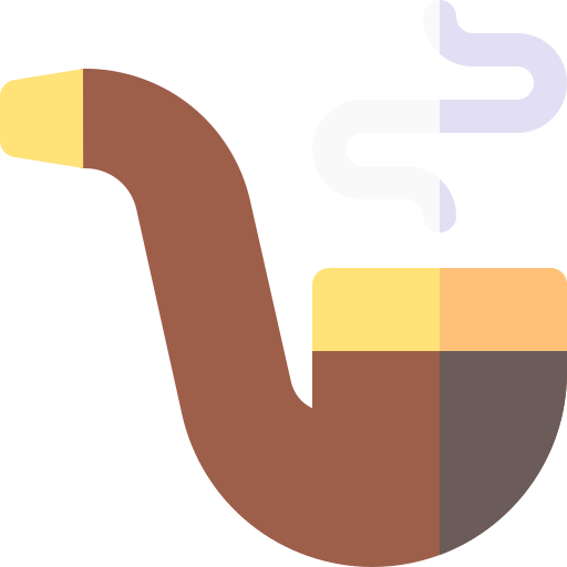 Курительная трубка Basic Rounded Flat иконка