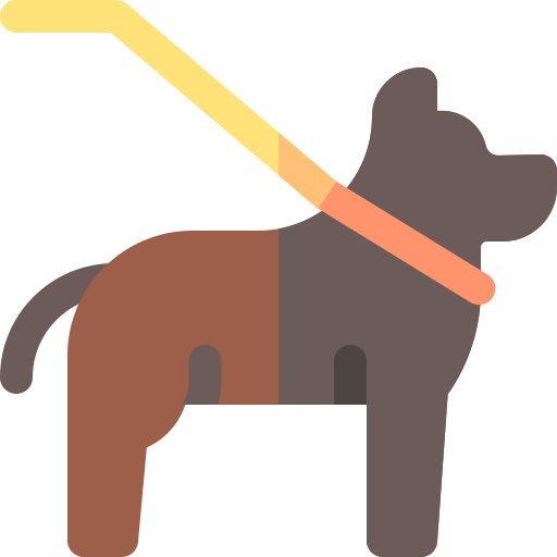 Dog Basic Rounded Flat icon