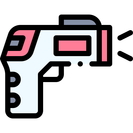 termometr Detailed Rounded Lineal color ikona