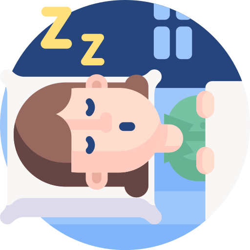 Sleep Detailed Flat Circular Flat icon