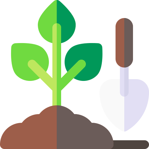 Садоводство Basic Rounded Flat иконка