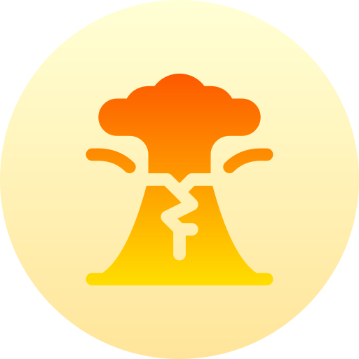 volcán Basic Gradient Circular icono