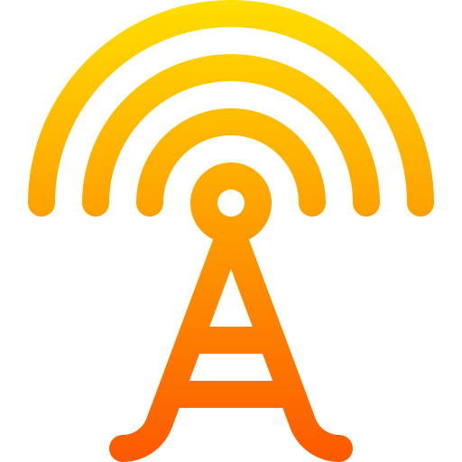 Radio Basic Gradient Lineal color icon