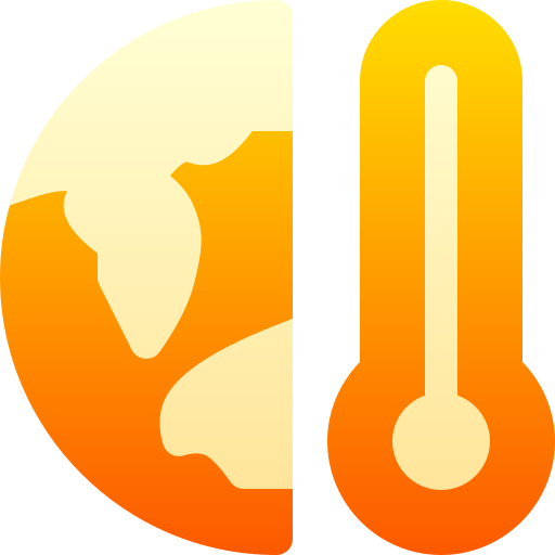 地球温暖化 Basic Gradient Gradient icon