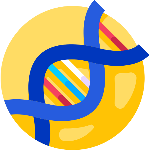 ДНК Detailed Flat Circular Flat иконка