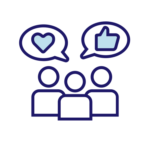 소셜 미디어 Generic Blue icon