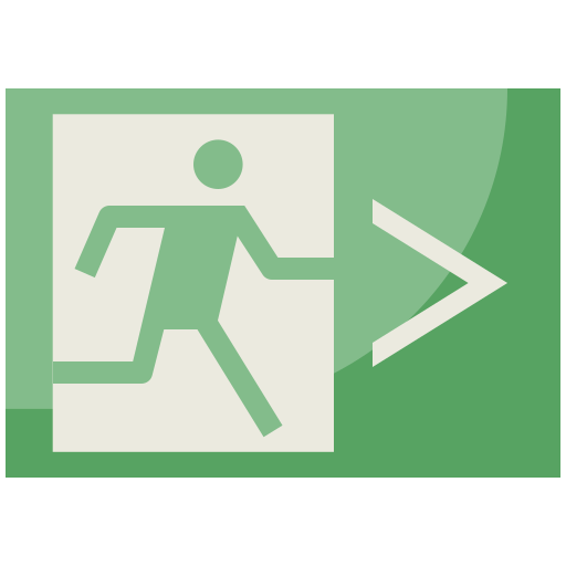 Emergency exit Generic Flat icon